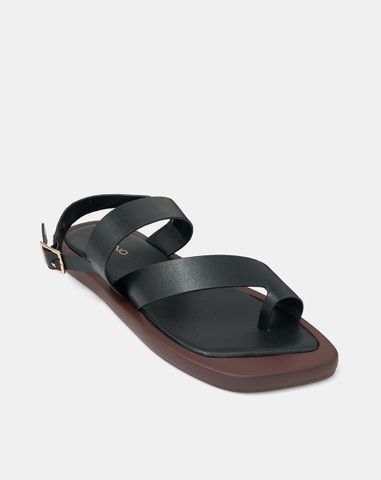  Giày Sandal Đế Bệt Quai Xỏ Ngón Cách Điệu 