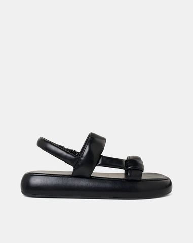  Giày Sandal Đế Bằng Quai Ngang 