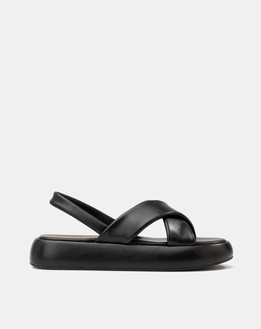  Giày Sandal Quai Chéo Hiệu Ứng Phồng 