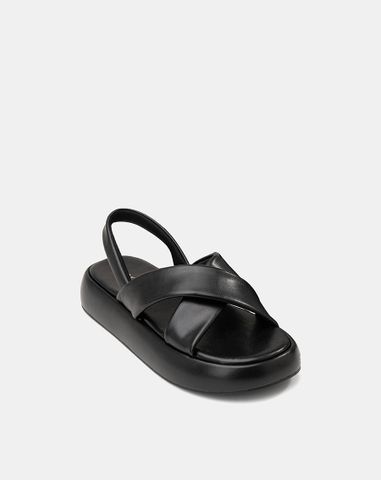  Giày Sandal Quai Chéo Hiệu Ứng Phồng 