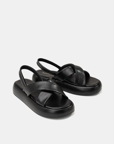  Giày Sandal Quai Chéo Hiệu Ứng Phồng 