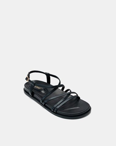  Giày Sandal Đế Bệt Quai Mảnh Chéo 