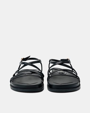 Giày Sandal Đế Bệt Quai Mảnh Chéo 