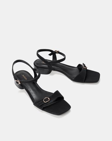  Giày Sandal Quai Đắp Phối Khóa Oval 