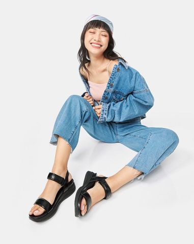  Giày Sandal Đế Thể Thao Quai Phồng 