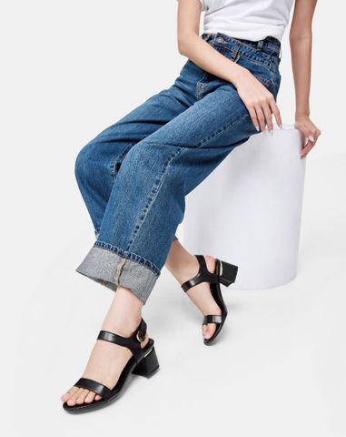  Giày Sandal Quai Ngang Hậu Xé Dán 