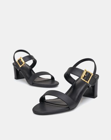  Giày Sandal 2 Quai Ngang Khoá Trang Trí 