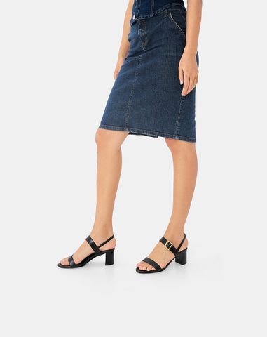  Giày Sandal 2 Quai Ngang Khoá Trang Trí 