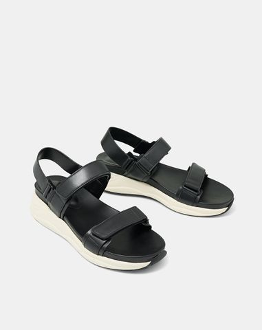  Giày Sandal Đế Thể Thao Quai Ngang Bản Lớn 