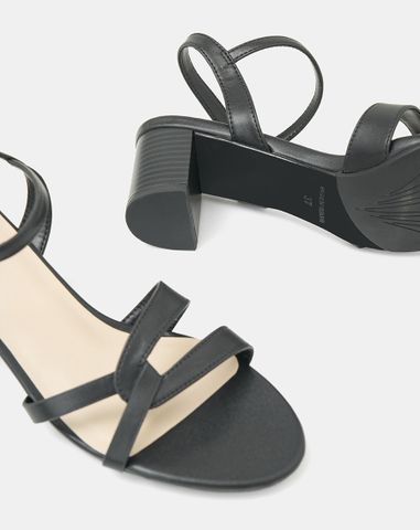  Giày Sandal Gót Vuông 