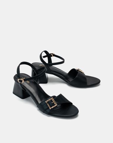  Giày Sandal Quai Đắp Phối Khóa 