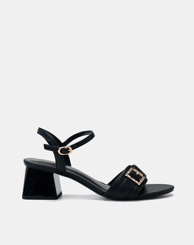  Giày Sandal Quai Đắp Phối Khóa 