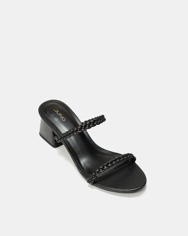  Giày Sandal Gót Vuông Quai Thắt 