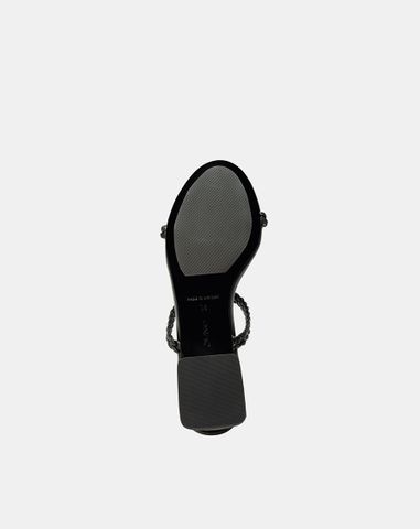  Giày Sandal Gót Vuông Quai Thắt 
