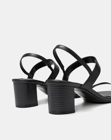  Giày Sandal Gót Vuông Basic 