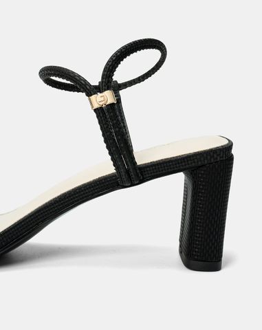  Giày Sandal Gót Cao Quai Ngang 