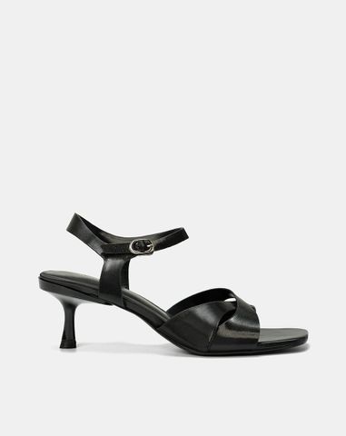 Giày Sandal Gót Nhọn Đắp Quai Chéo 