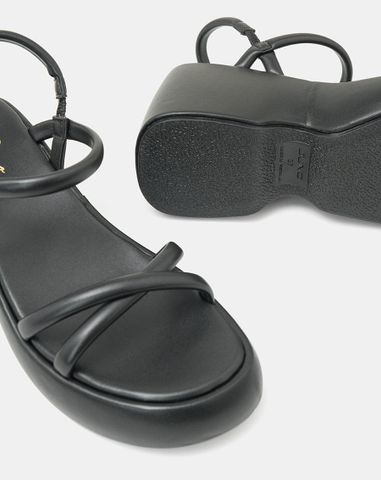  Giày Sandal Đế Xuồng Quai Dây 