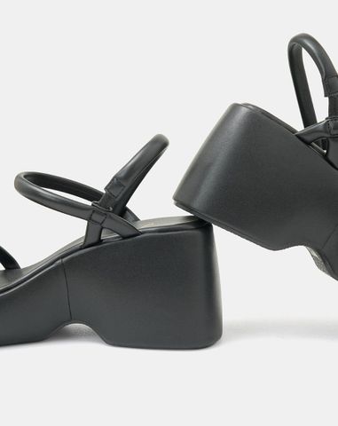  Giày Sandal Đế Xuồng Quai Dây 