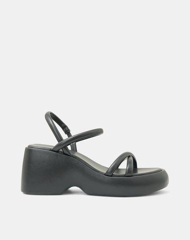  Giày Sandal Đế Xuồng Quai Dây 