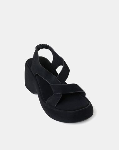  Giày Sandal Đế Xuồng Quai Cách Điệu 