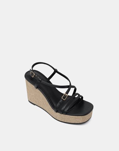  Giày Sandal Đế Xuồng Quai Cách Điệu 