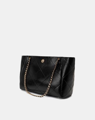  Túi Xách Lớn Tote Phối Khoá Trang Trí 