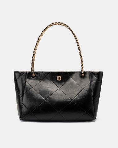  Túi Xách Lớn Tote Phối Khoá Trang Trí 