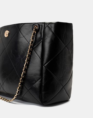  Túi Xách Lớn Tote Phối Khoá Trang Trí 