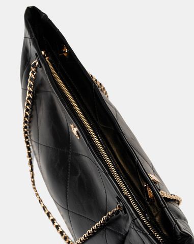  Túi Xách Lớn Tote Phối Khoá Trang Trí 