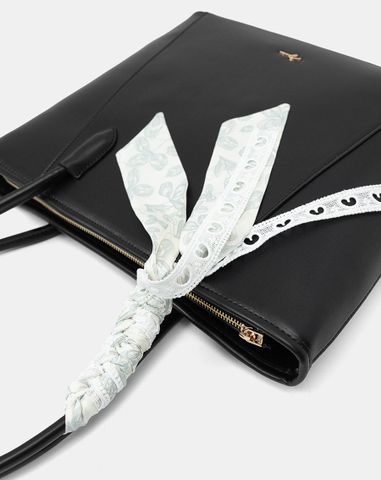  Túi Xách Lớn Tote Bag Thắt Khăn Trang Trí 