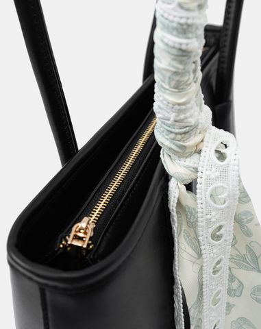  Túi Xách Lớn Tote Bag Thắt Khăn Trang Trí 
