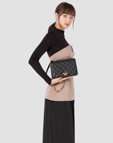  Túi xách nhỏ dập hiệu ứng princess diamond 