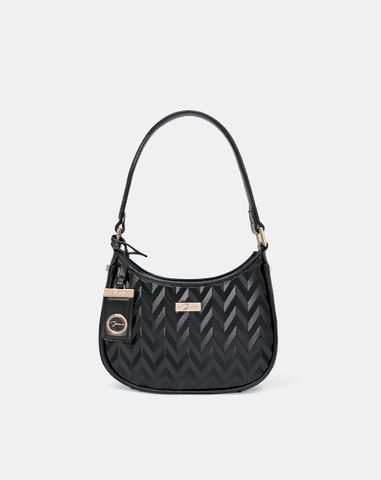  Túi Xách Nhỏ Hobo Dập Hoạ Tiết Phối Charm 