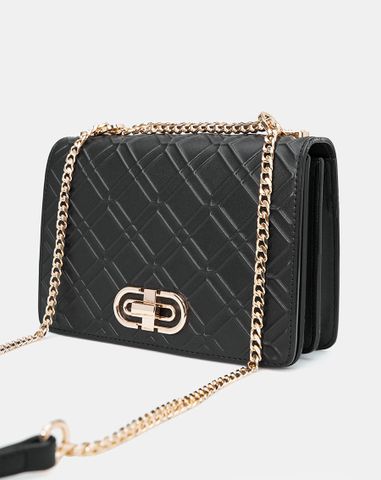  Túi Xách Nhỏ Khoá Put Dập Hoạ Tiết 