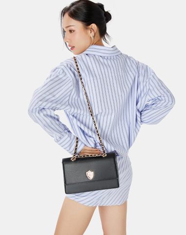  Túi Xách Nhỏ Phối Khoá Logo Jn 