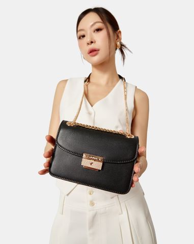  Túi Xách Nhỏ Phối Khoá Trang Trí 