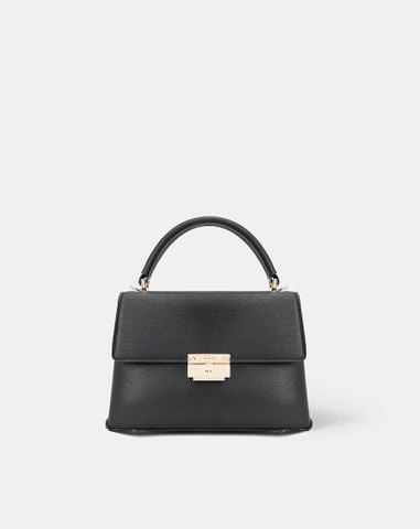  Túi Xách Nhỏ Top Handle Phối Khoá 