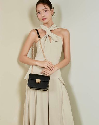  Túi Xách Nhỏ Phối Khoá Trang Trí 