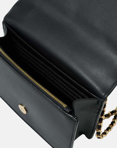  Túi Xách Nhỏ Phối Si Hoạ Tiết Sọc 