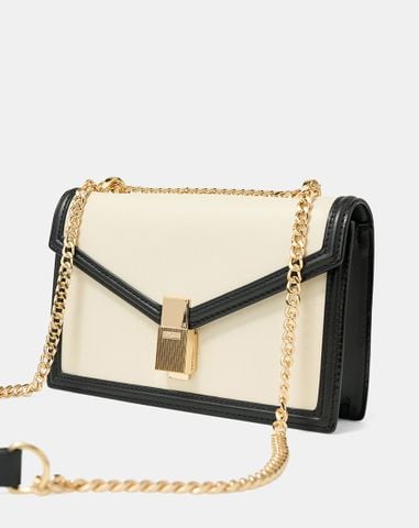  Túi Xách Nhỏ Nắp Gập Trang Trí Khoá 