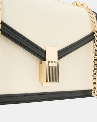  Túi Xách Nhỏ Nắp Gập Trang Trí Khoá 