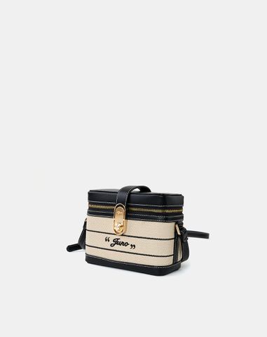  Túi Xách Nhỏ Vanity Case Thêu Logo Juno 
