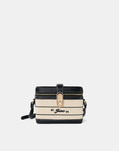  Túi Xách Nhỏ Vanity Case Thêu Logo Juno 
