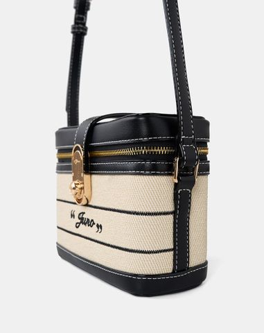  Túi Xách Nhỏ Vanity Case Thêu Logo Juno 