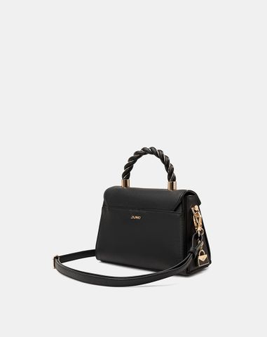  Túi Xách Nhỏ Tay Cầm Xoắn Phối Charm Trang Trí 