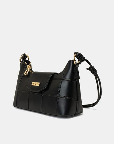  Túi Xách Nhỏ Dập Hoạ Tiết Ô Vuông 