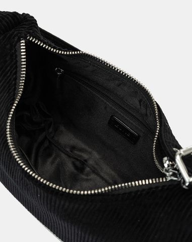  Túi Xách Nhỏ Đeo Vai Phối Vải Nhung Tăm 