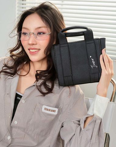  Túi Xách Nhỏ Top Handle Trang Trí Logo Cách Điệu 