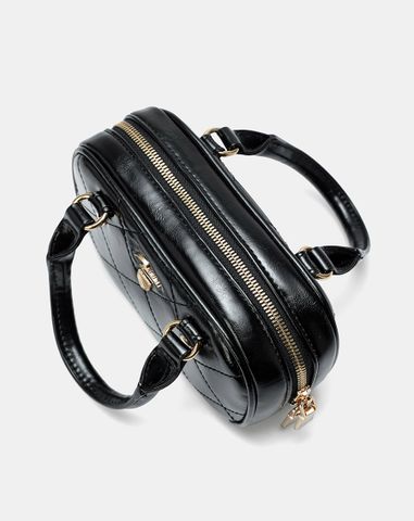  Túi Xách Nhỏ Bowling Top Handle Phối Khoá Trang Trí 